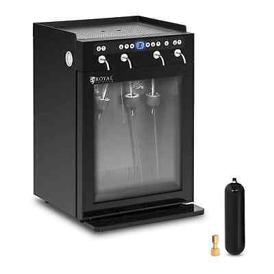 Wine Fridge Refrigerator Wine Dispenser 120W With Taps 4 Bottles Steel 2 Doors • 999£