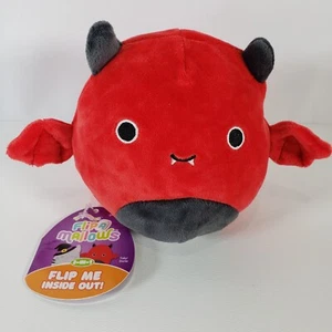 Squishmallows 5" Dante Red Devil Fledermaus/Tally Hexe Katze Halloween Flip-A-Mallows - Bild 1 von 11