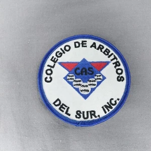 Colegio de Arbitros de Futbol Del SUR Inc. Referee Association 3" Iron On Patch - Picture 1 of 2