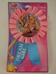 DISNEY TANGLED RAPUNZEL BIRTHDAY PARTY GUEST OF HONOR DREAM GIRL RIBBON NEW 4+ - Picture 1 of 1
