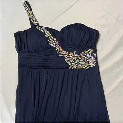 City Triangles Formal Gown Embellished One Shoulder Dress Bridesmaid Size 13 - Image 1 of 4