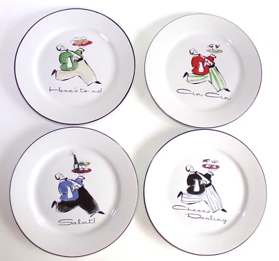 Platos de ensalada aplausos Darling Rosanna camareros bandejas de transporte cerámica retirado Foto 1 de 4