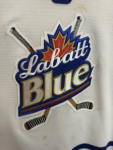 Vintage Labatt Blue Hockey Tournament Hockey Jersey Adult 2XL White - Picture 1 of 8