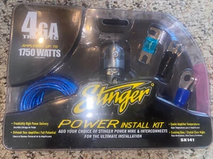 Kit de instalación de potencia amplificador de calibre 4 Stinger SK141 con soporte de fusibles MIDI para audio de automóvil - Imagen 1 de 3