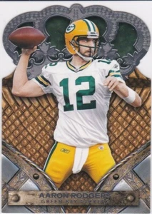 AARON RODGERS Crown Royale DIE-CUT PREMIUM FOOTBALL Card Green Bay Packers! - Picture 1 of 2