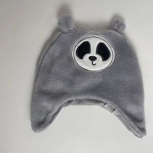 Baby Boy 3-6 Months Panda Bear Hat Grey Cute Baby HAT ONLY - Picture 1 of 6