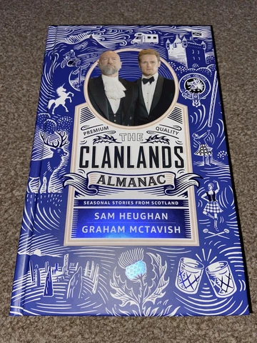 Sam Heughan & Graham McTavish Signed Book - Clanlands Almanac Cover