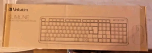 NIB black Verbatim Slimline Corded USB keyboard & Mouse 99202 - Picture 1 of 3