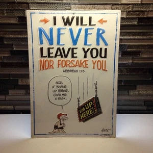 BC Comics I Will Never Leave You geprägtes Blechschild aus Metall - Bild 1 von 1