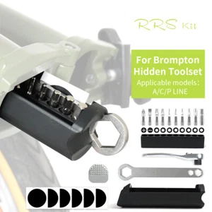 Hidden Tool Box for Brompton accessories Inner Storage bag and wrench - Picture 1 of 7
