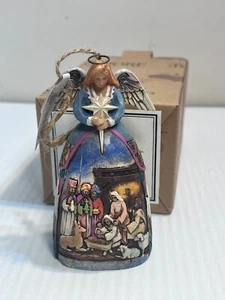 2005 Jim Shore Angel Nativity Gown Hanging Ornament Enesco 4005767FC Resin - Picture 1 of 6
