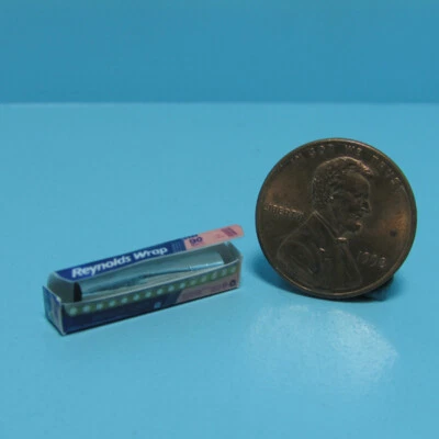 CINDI'S MINIS Dollhouse Miniature Replica Box of Reynolds Wrap Aluminum Foil G100