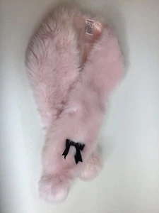Gymboree Girls Pink Faux Fur Scarf One Size Lined - Picture 1 of 6