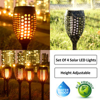 Romantic Flame Torch Effect Solar Lights Courtyard Mood Lighting Path Landscape