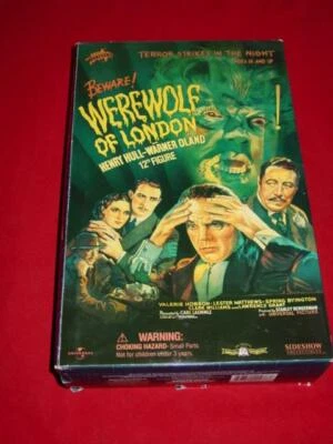 Figura Sideshow: El Hombre Lobo de Londres 12" (sin usar, en caja) 1/6º RARO Monstruos Universales Foto 1 de 4