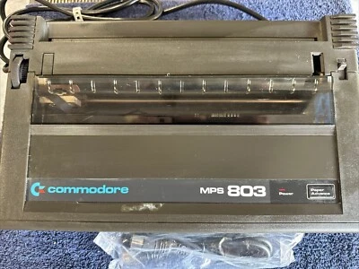 Commodore 64 MPS-803 Dot Matrix Printer - User Manual - 2 Ribbons  - Untested - Image 1 of 4