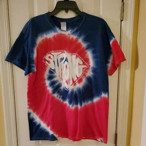 Unisex Adult South Carolina STRONG Tye Dye T Shirt size L Red White & Blue - Picture 1 of 6