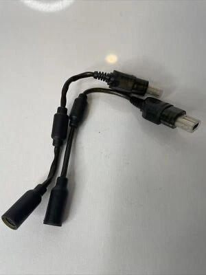 2 pc Microsoft Xbox Original Official Controller Breakaway Extension Cable Green - Image 1 of 3