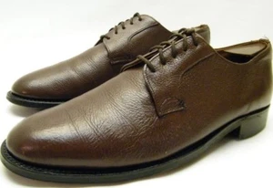 MENS JOHN WHITE ENGLAND BRN LEATHER OXFORD DRESS SHOES SZ 9 - Picture 1 of 1