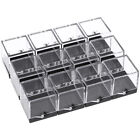  12 Pcs Supply Mineral Standard Display Box Rock Collection Case Helmet