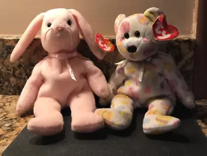Ty Beanie Easter Babies Eggs 2004 and Hoppity - Picture 1 of 12