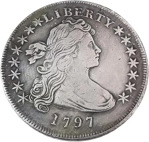 Moneda de dólar Liberty American 1797 1795, 1796, 1797, 1798 años - Imagen 1 de 4
