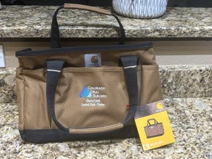 NWT Carhartt Tool Bag Brown Foundry Series Workshop Utility 14 Inch Heavy Canvas - Picture 1 of 7