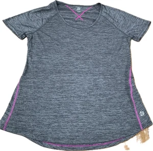 Jillian Michaels Activewear Top Women’s XL Gray Short Sleeve Athletic Tee - Picture 1 of 11