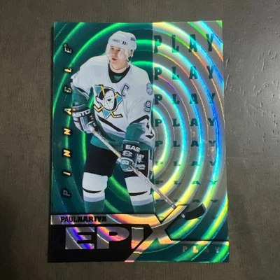 Pinnacle Epix Emerald Play Paul Kariya 1997-98 #E19 Salón de la fama Foto 1 de 4