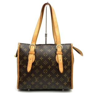 LOUIS VUITTON M40007 Popincourt Au Tote Bag Braun Monogram Canvas Leder Damen - Bild 1 von 12