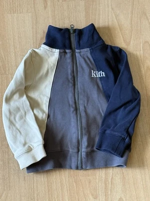 Куртка спортивная на молнии KITH для мальчиков 6-12 месяцев цветной блок уличная одежда - Изображение 1 из 4