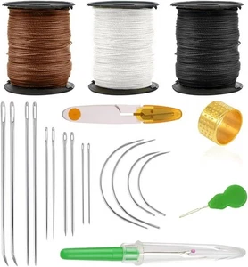 21 Polster Reparatur Set, Leder Nähnadel und Faden, extra stark...  - Bild 1 von 9