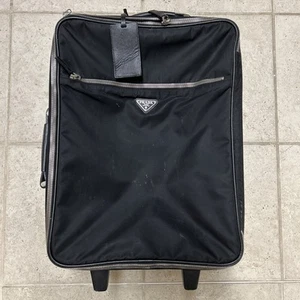 Prada Tessuto Travel Carry On Nylon Black 19x14x8 💯Authentic (Read) - Picture 1 of 13