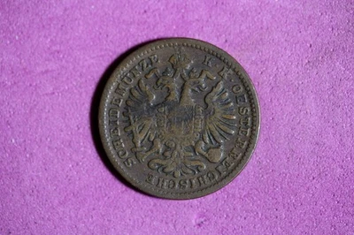 1885 Austria 1 Kreuzer Copper Coin #M23133 - Image 1 of 2
