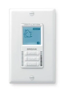 Broan VT9W White He Series 5 Manual Mode Wall Control For Fresh Air Systems - Picture 1 of 1