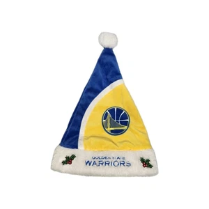 Sombrero de Santa Golden State Warriors 2022 NBA Holiday Colorblock Forever Collectibles - Imagen 1 de 8
