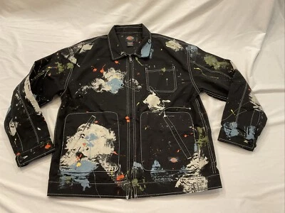 DICKIES X Urban Outfitters Renewal Remade Painter Jacket Black Sz Medium Regular - Image 1 of 4