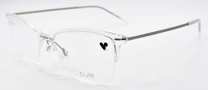 Airlock Pure 3005 971 Women's Glasses Frames Half-rim 53-18-145 Crystal Clear - Picture 1 of 3