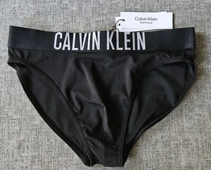 Calzoncillos de natación Calvin Klein para hombre con logotipo cintura intenso poder Beh Pvh negros - Imagen 1 de 7