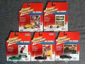 Johnny Lightning AD RODS Lot 5 MOC S2 cars Camero RS GTO Mustang Road Runner - Picture 1 of 9