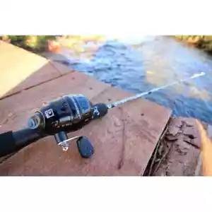 Profishiency 34” Dock Closed Face Combo Reel w/Camo Fiberglass Rod - Picture 1 of 3