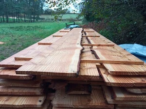 Waney edge cladding - douglas fir and larch, quality UK timber - Picture 1 of 3