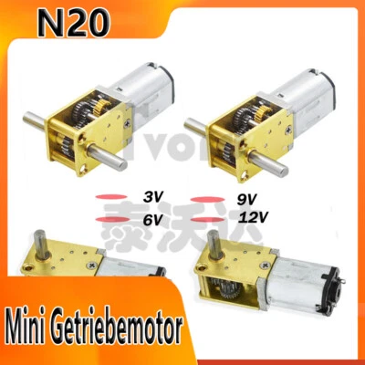 Mini Getriebemotor N20, RC, DC 3V 6V 9V 12V, 15-380RMP mikro micro für Modellbau - Bild 1 von 4