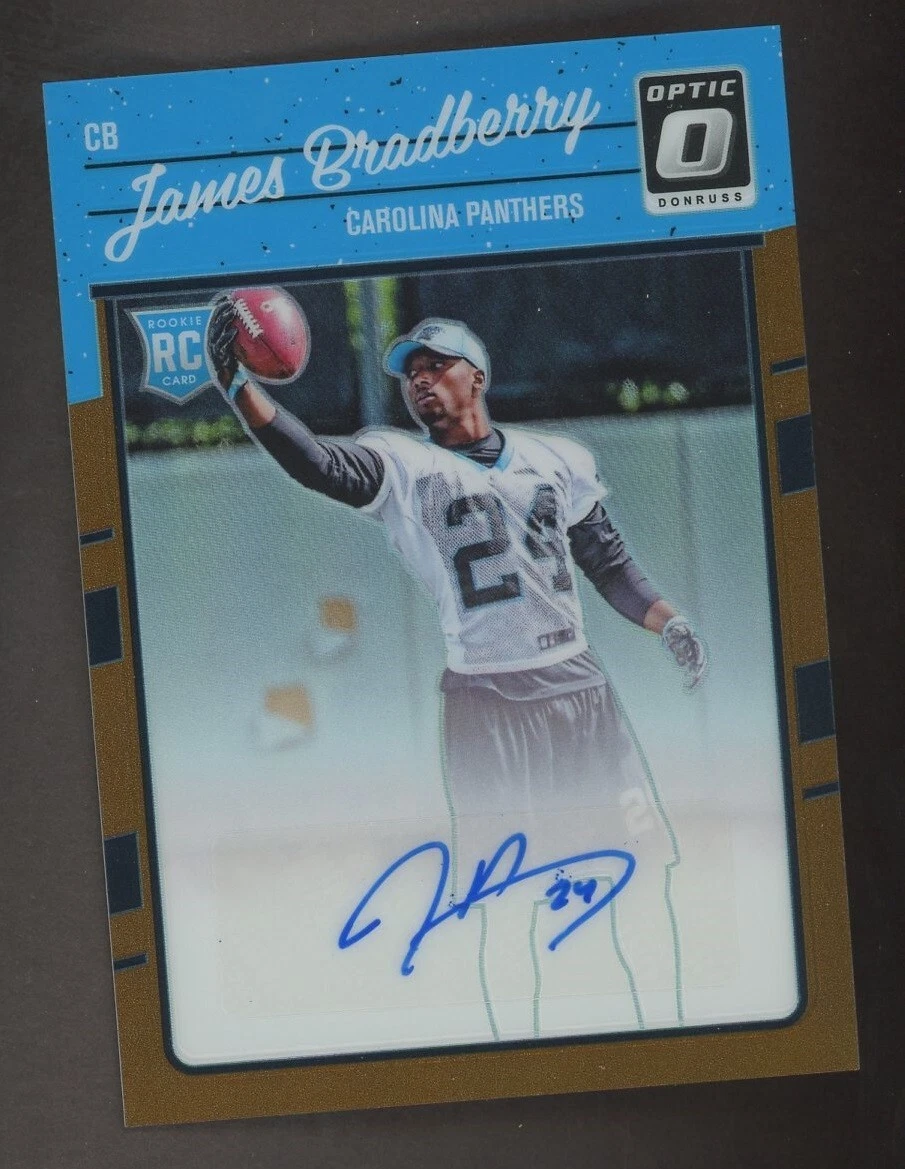 2016 Donruss Optic Holo Prizm #119 James Bradberry Panthers RC Rookie AUTO