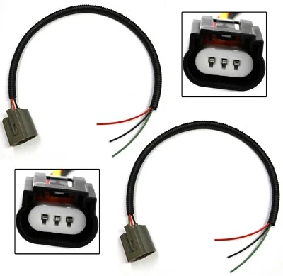 Extension Wire Pigtail Female Ceramic 9008 H13 Head Light Harness Bulb Replace - Image 1 of 4
