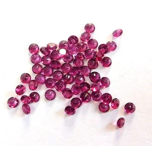 2.5 MM Natural Rhodolite Garnet Round Cut Loose Gemstone For Jewelry H-2067 - Picture 1 of 4
