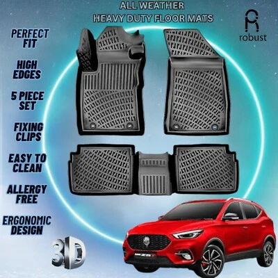 Alfombrillas de coche personalizadas para MG ZS 2021-2024 TPE goma para todo tipo de clima revestimientos 3D alfombras Foto 1 de 4
