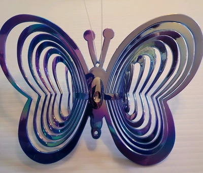 Decoración de Jardín Mariposa - Giratorio, Atrapavientos, 6" x 8 1/4" Foto 1 de 4