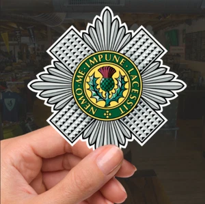 Scots Guards Waterproof Vinyl Stickers - Official MoD Reseller  - Picture 1 of 9