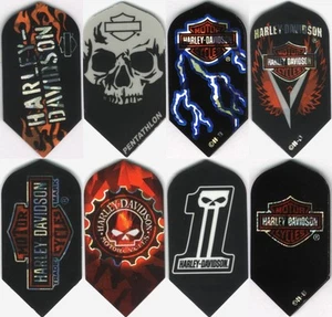 "10er PACK HARLEY-DAVIDSON" Dart Flights: SLIM FLIGHTS 10 Sets - Bild 1 von 4